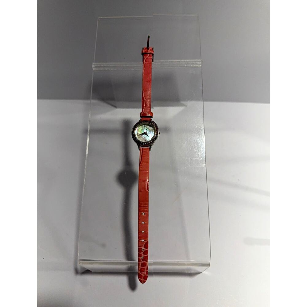 Vintage Japan Quartz Movement Watch Sterling Silver Mother of Pearl Face